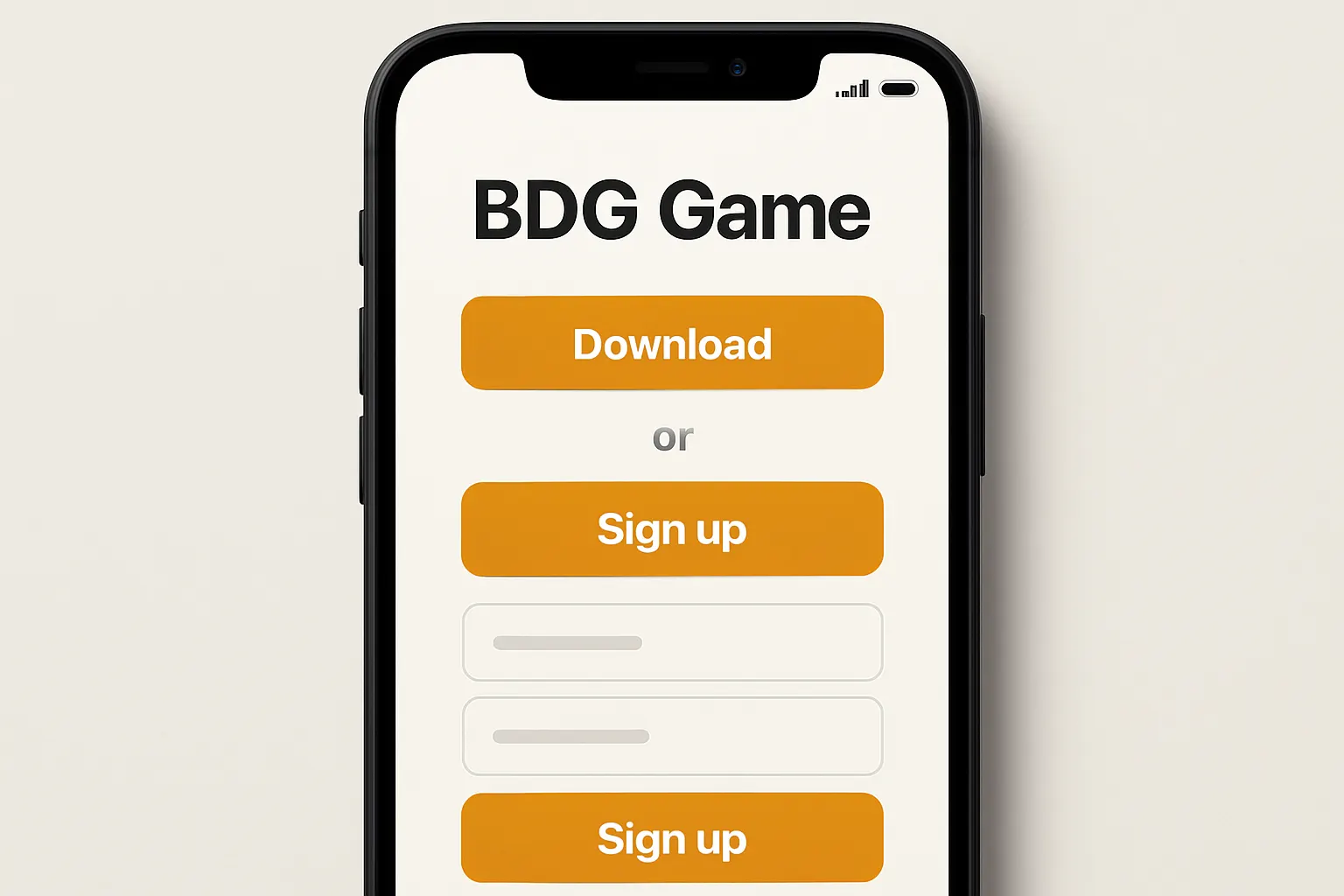 BDG Game mobile app experience
